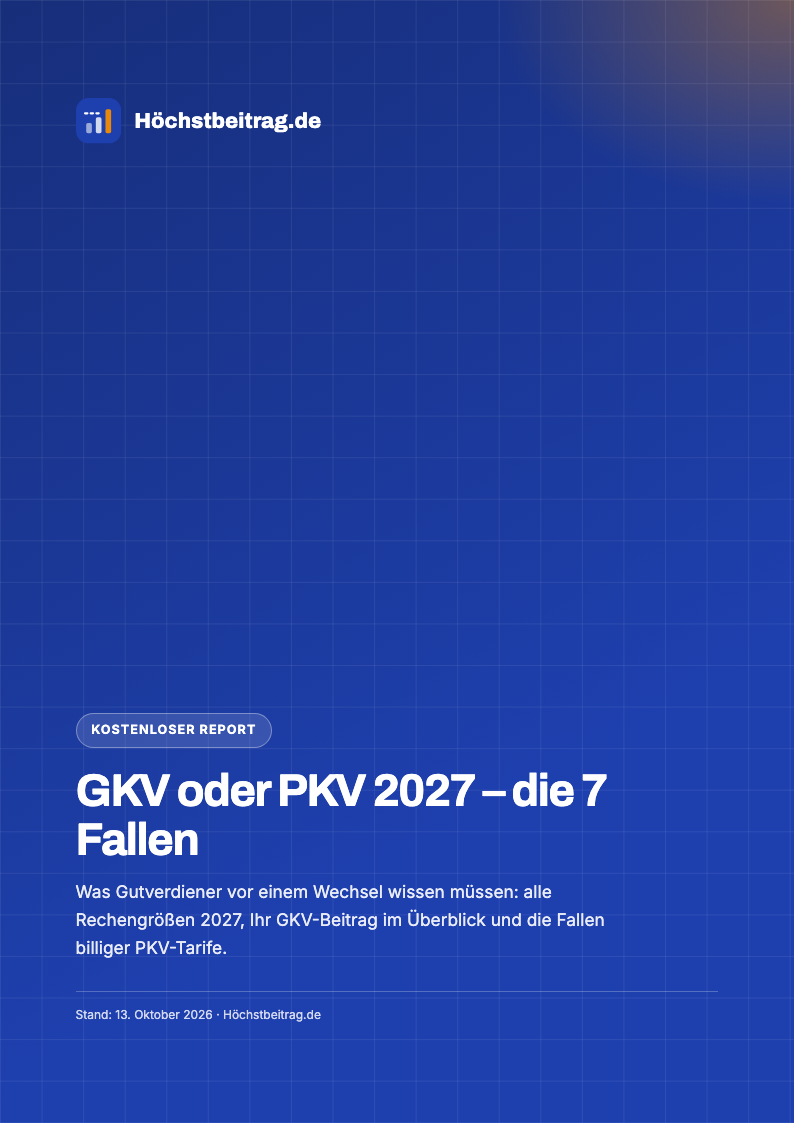 Cover des Reports GKV oder PKV 2027